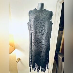 Akris Black Lace Midi Dress